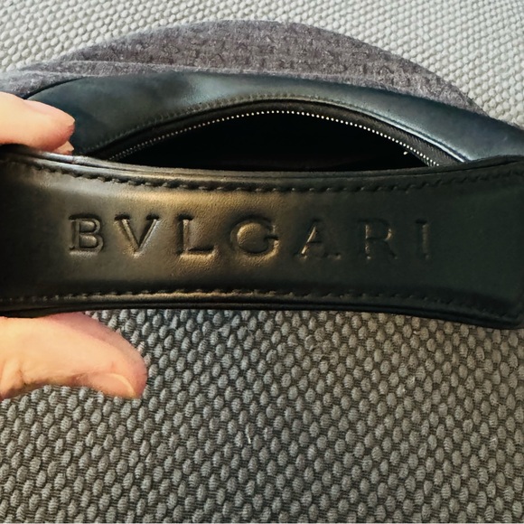 Authentic BVLGARI “O” Bag - Black Denim - Medium - Picture 3 of 9